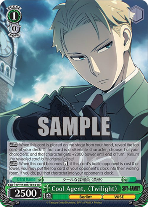 Cool Agent, "Twilight" (SPY/S106-TE14 TD) [SPY x FAMILY] | Cracking-Singles