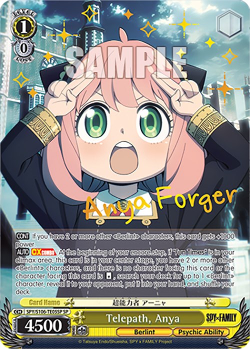 Telepath, Anya (SPY/S106-TE05SP SP) [SPY x FAMILY] | Cracking-Singles