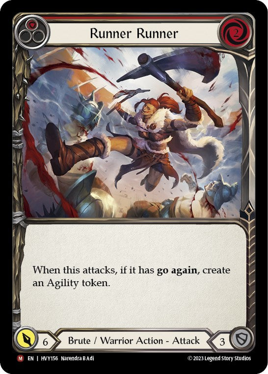 Runner Runner [HVY156] (Heavy Hitters)  Rainbow Foil | Cracking-Singles