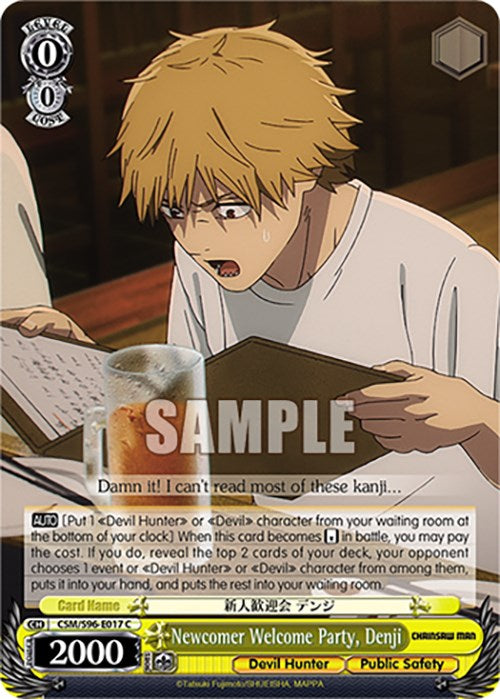 Newcomer Welcome Party, Denji (CSM/S96-E017 C) [Chainsaw Man] | Cracking-Singles