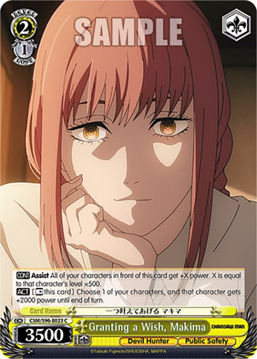 Granting a Wish, Makima (CSM/S96-E023 C) [Chainsaw Man] | Cracking-Singles