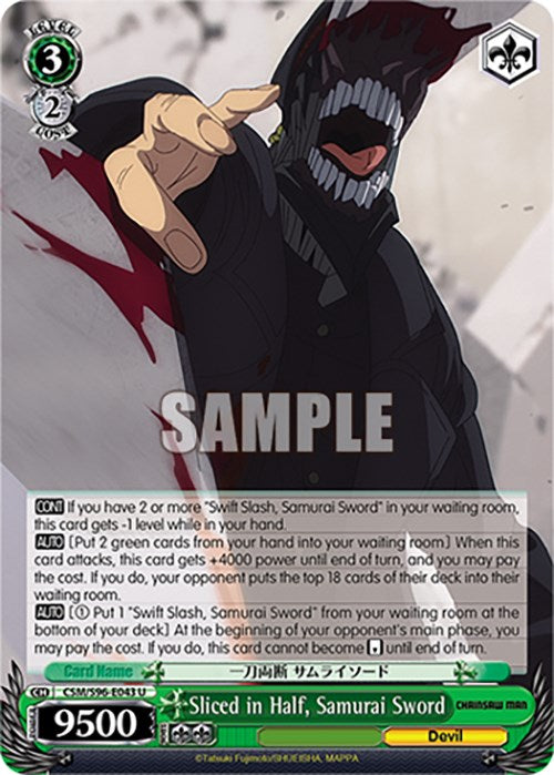 Sliced in Half, Samurai Sword (CSM/S96-E043 U) [Chainsaw Man] | Cracking-Singles