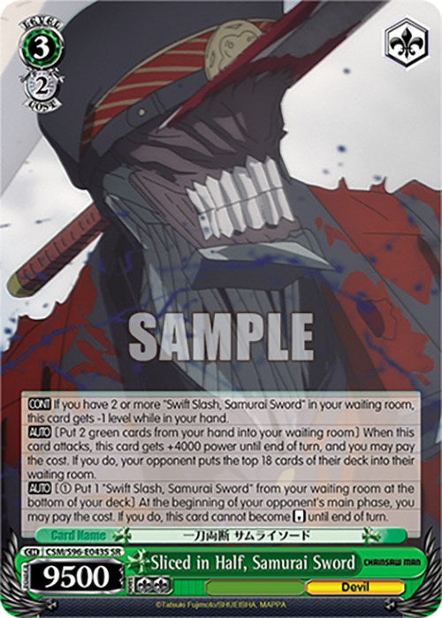 Sliced in Half, Samurai Sword (CSM/S96-E043S SR) [Chainsaw Man] | Cracking-Singles