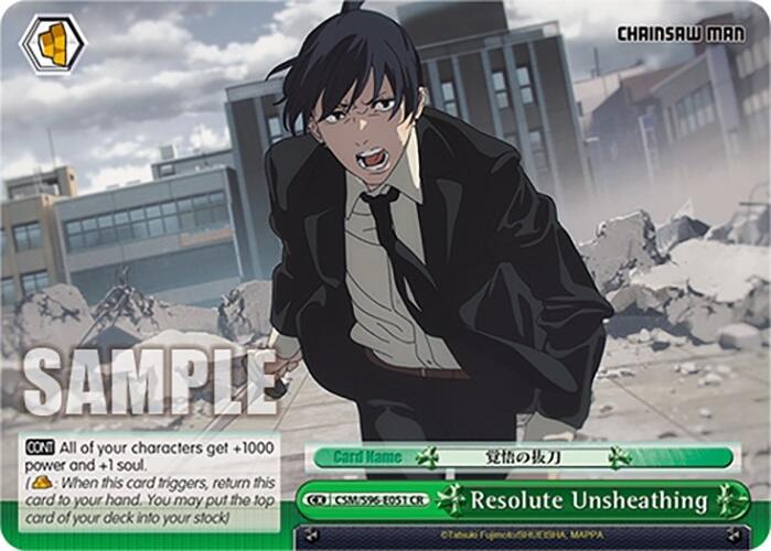 Resolute Unsheathing (CSM/S96-E051 CR) [Chainsaw Man] | Cracking-Singles