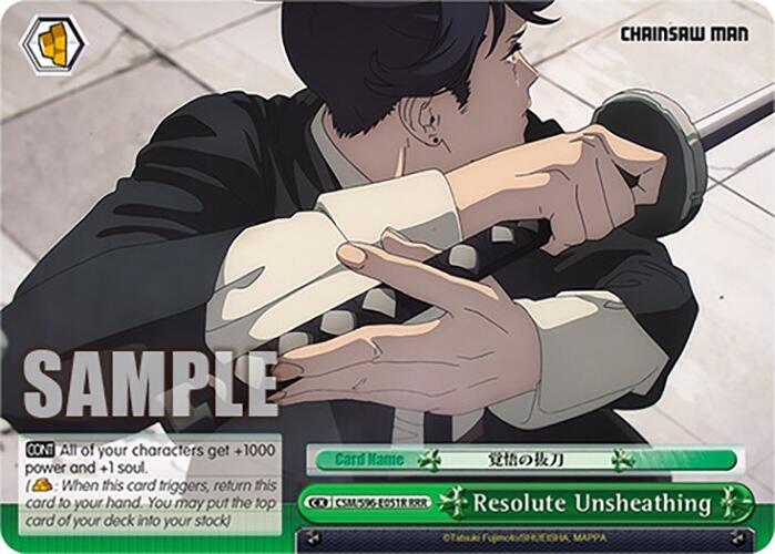 Resolute Unsheathing (CSM/S96-E051R RRR) [Chainsaw Man] | Cracking-Singles