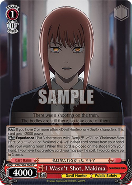 I Wasn't Shot, Makima (CSM/S96-E068 C) [Chainsaw Man] | Cracking-Singles