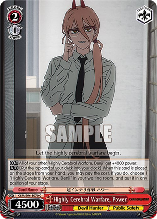 Highly Cerebral Warfare, Power (CSM/S96-E070 C) [Chainsaw Man] | Cracking-Singles