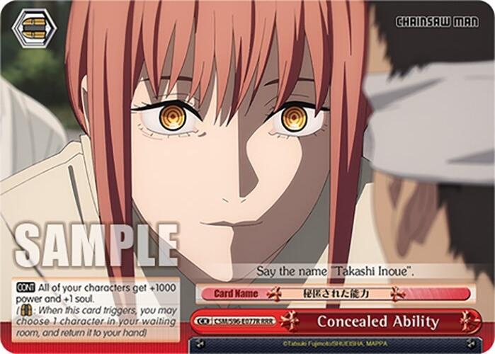 Concealed Ability (CSM/S96-E077R RRR) [Chainsaw Man] | Cracking-Singles