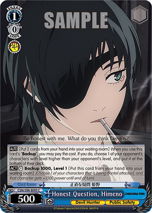 Honest Question, Himeno (CSM/S96-E093 C) [Chainsaw Man] | Cracking-Singles