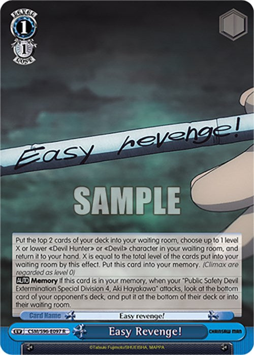 Easy Revenge! (CSM/S96-E097 R) [Chainsaw Man] | Cracking-Singles