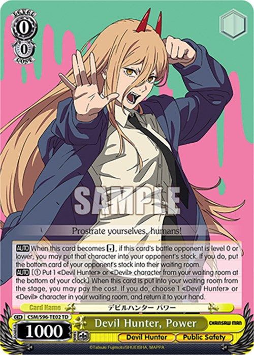 Devil Hunter, Power (CSM/S96-TE02 TD) [Chainsaw Man] | Cracking-Singles