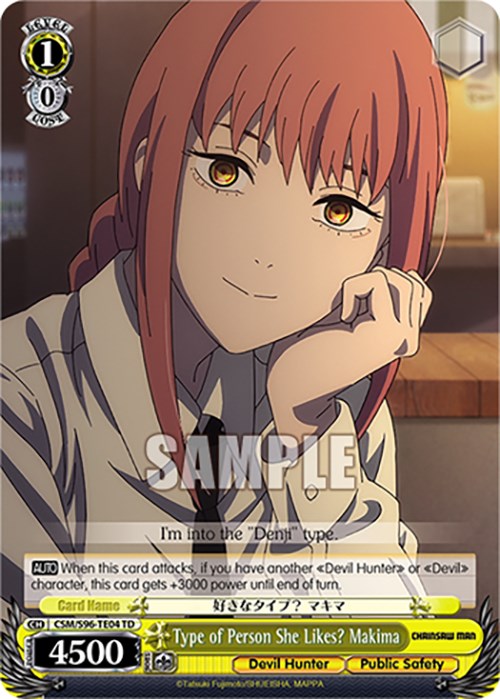 Type of Person She Likes? Makima (CSM/S96-TE04 TD) [Chainsaw Man] | Cracking-Singles