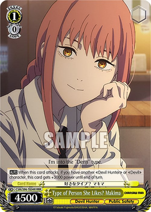 Type of Person She Likes? Makima (CSM/S96-TE04R RRR) [Chainsaw Man] | Cracking-Singles