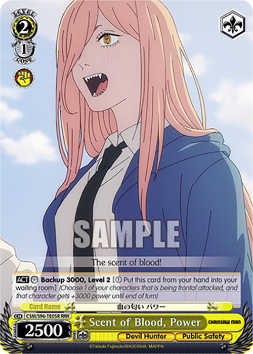 Scent of Blood, Power (CSM/S96-TE05R RRR) [Chainsaw Man] | Cracking-Singles