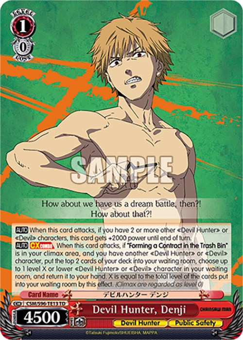 Devil Hunter, Denji (CSM/S96-TE13 TD) [Chainsaw Man] | Cracking-Singles