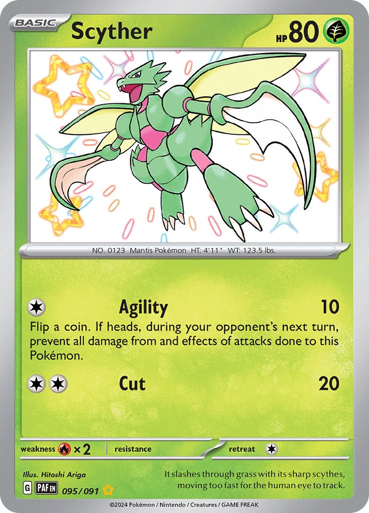 Scyther (095/091) [Scarlet & Violet: Paldean Fates] | Cracking-Singles