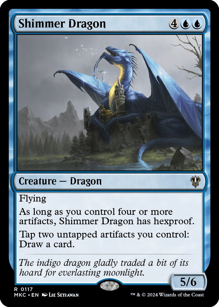 Shimmer Dragon [Murders at Karlov Manor Commander] | Cracking-Singles