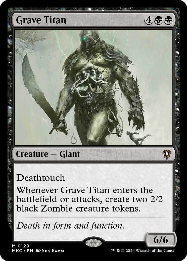 Grave Titan [Murders at Karlov Manor Commander] | Cracking-Singles