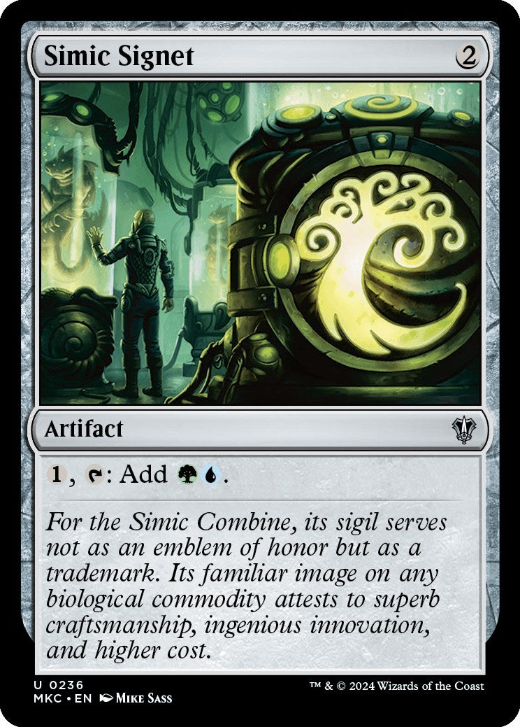 Simic Signet [Murders at Karlov Manor Commander] | Cracking-Singles