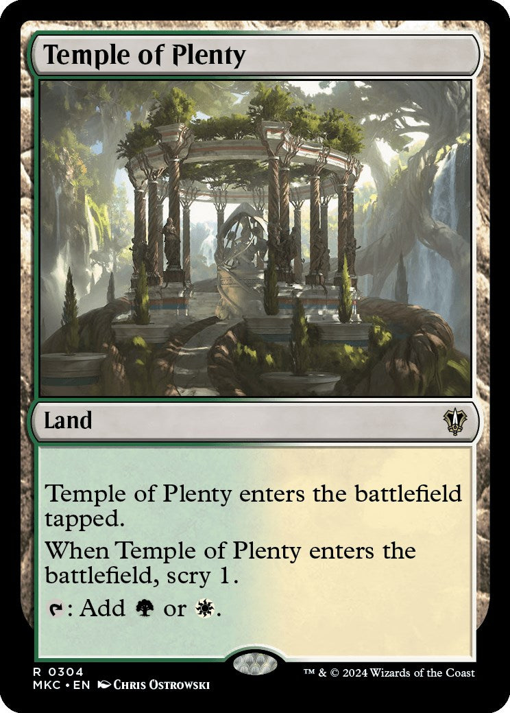 Temple of Plenty [Murders at Karlov Manor Commander] | Cracking-Singles