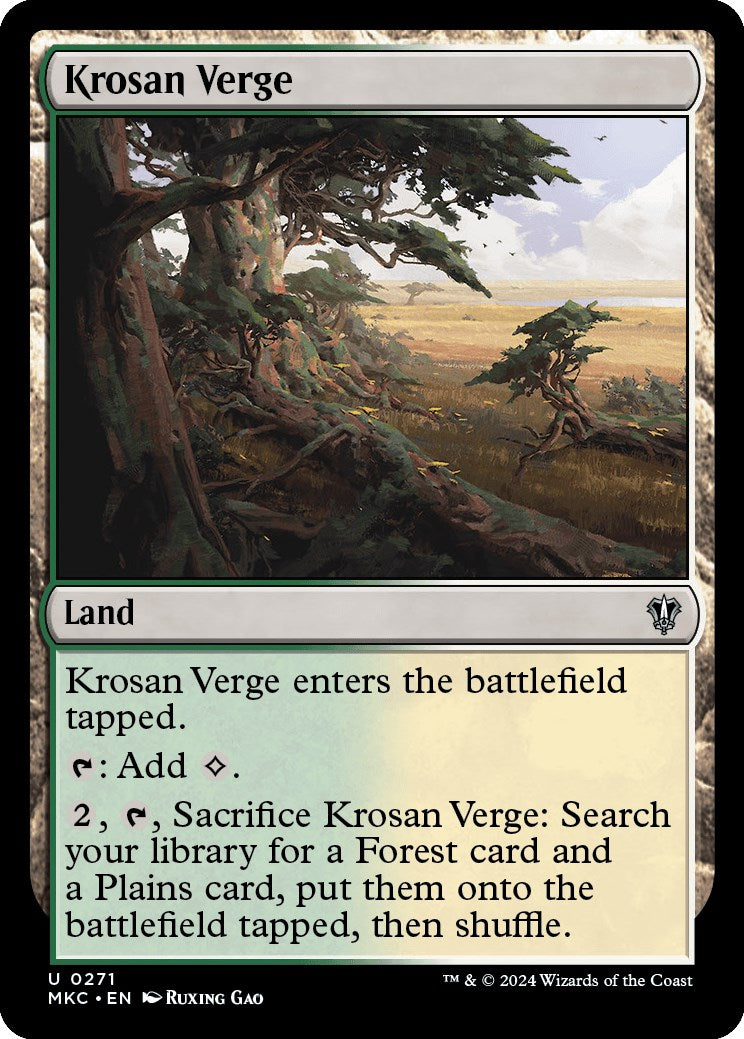 Krosan Verge [Murders at Karlov Manor Commander] | Cracking-Singles