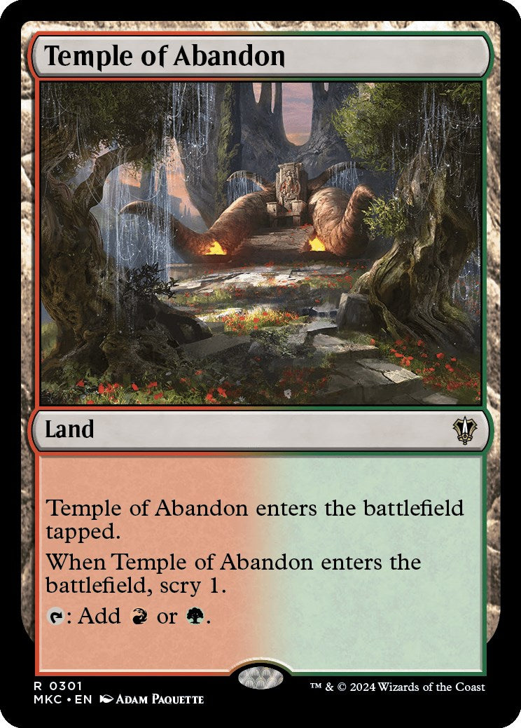 Temple of Abandon [Murders at Karlov Manor Commander] | Cracking-Singles