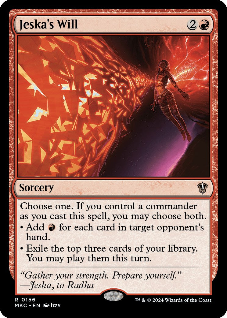 Jeska's Will [Murders at Karlov Manor Commander] | Cracking-Singles