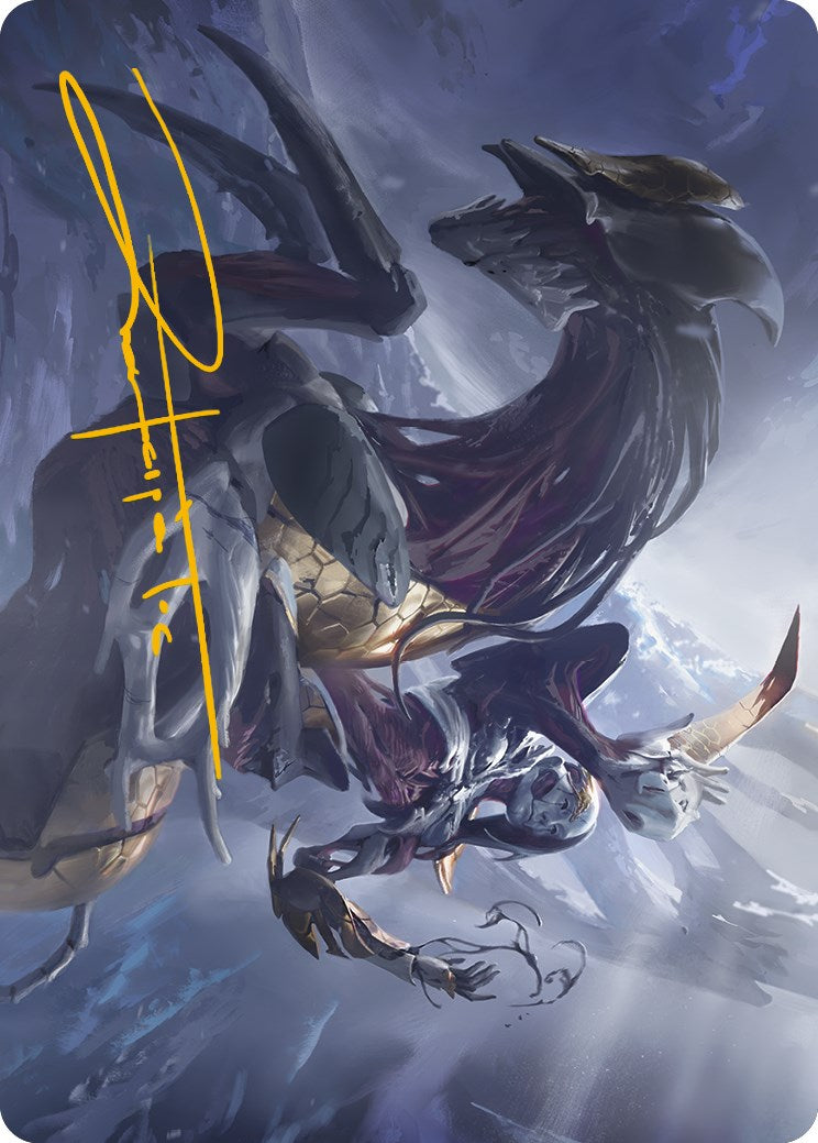 Ria Ivor, Bane of Bladehold Art Card (Gold-Stamped Signature) [Phyrexia: All Will Be One Art Series] | Cracking-Singles