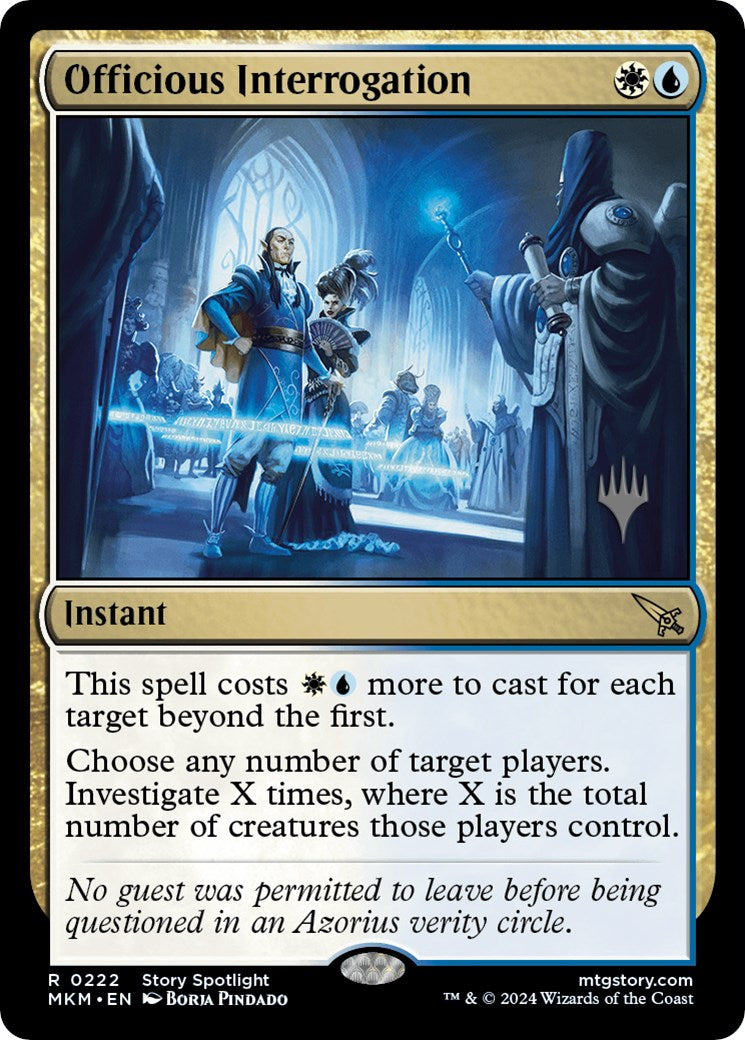 Officious Interrogation (Promo Pack) [Murders at Karlov Manor Promos] | Cracking-Singles