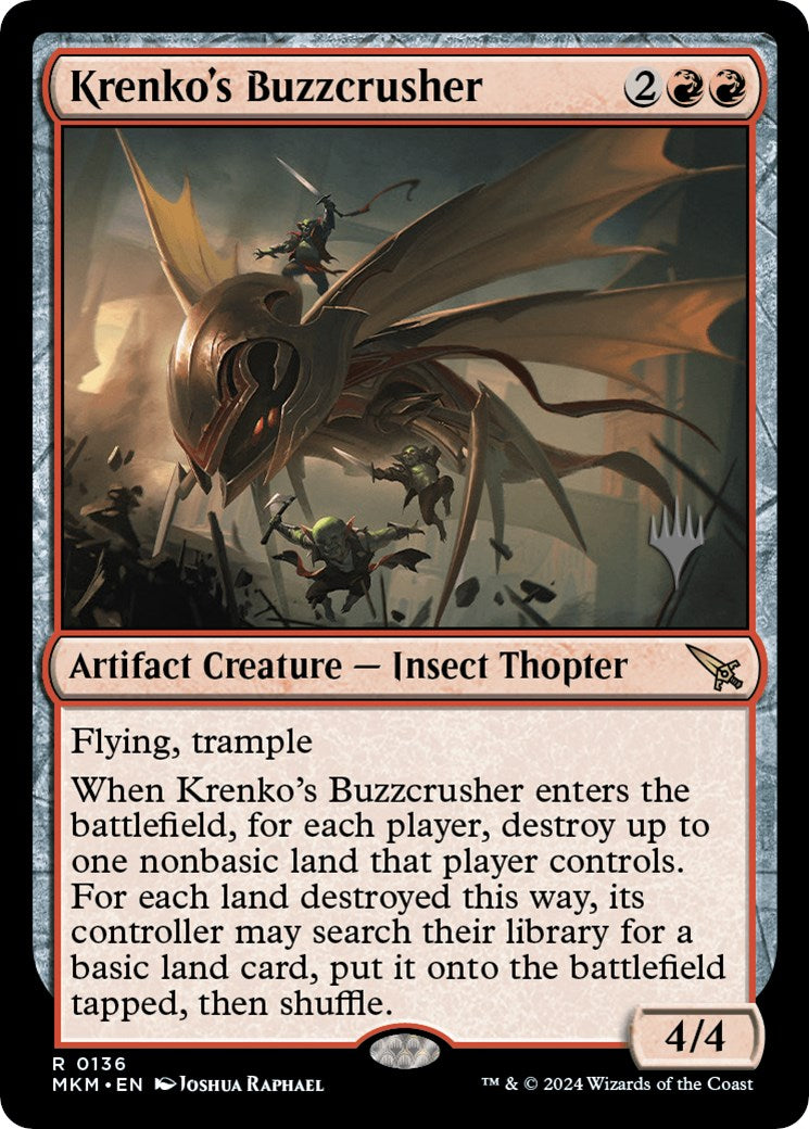 Krenko's Buzzcrusher (Promo Pack) [Murders at Karlov Manor Promos] | Cracking-Singles