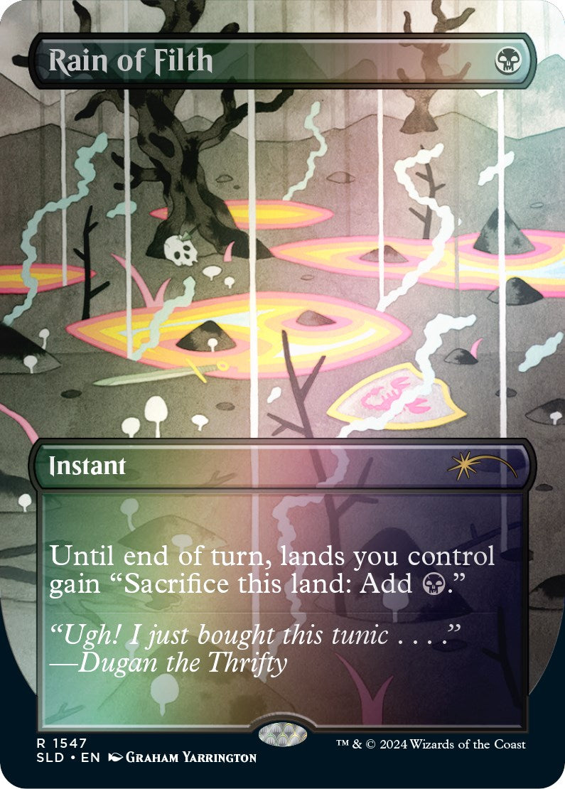 Rain of Filth (Rainbow Foil) [Secret Lair Drop Series] | Cracking-Singles