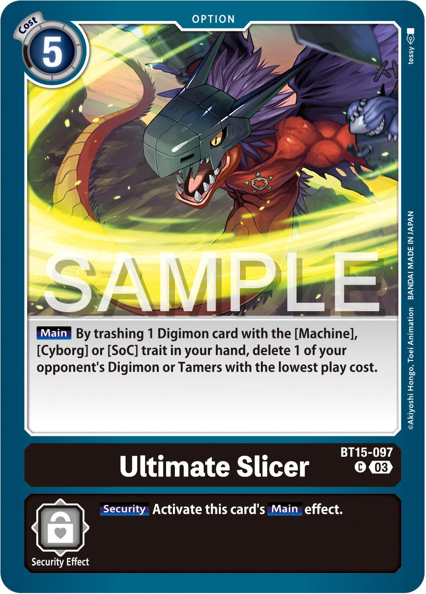 Ultimate Slicer [BT15-097] [Exceed Apocalypse] | Cracking-Singles