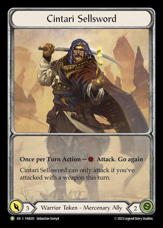 Cintari Sellsword [FAB201] (Promo)  Rainbow Foil | Cracking-Singles