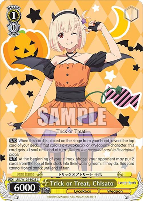 Trick or Treat, Chisato (LRC/W105-E023 C) [Lycoris Recoil] | Cracking-Singles