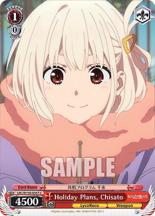 Holiday Plans, Chisato (LRC/W105-E057 C) [Lycoris Recoil] | Cracking-Singles