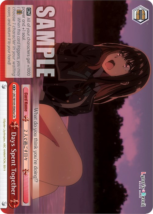 Days Spent Together (a) (LRC/W105-E063a CR) [Lycoris Recoil] | Cracking-Singles