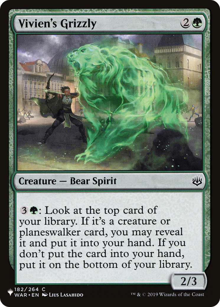 Vivien's Grizzly [The List] | Cracking-Singles