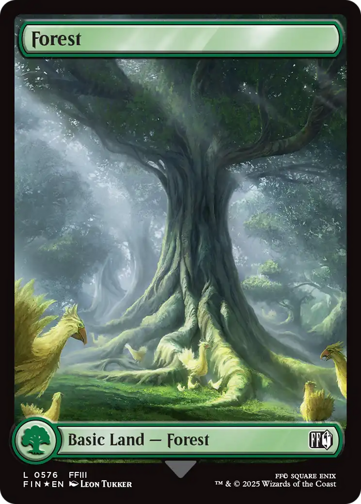 Forest (0576) (Surge Foil) [FINAL FANTASY] | Cracking-Singles