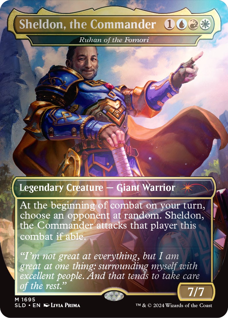 Ruhan of the Fomori - Sheldon, the Commander (Rainbow Foil) [Secret Lair: Sheldon's Spellbook] | Cracking-Singles