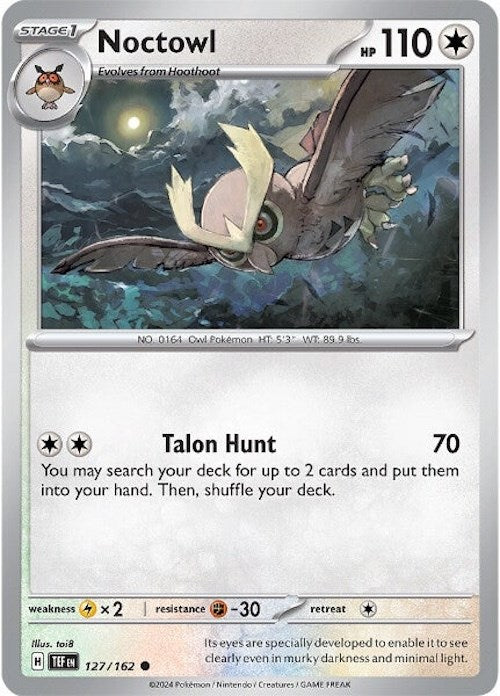 Noctowl (127/162) [Scarlet & Violet: Temporal Forces] | Cracking-Singles