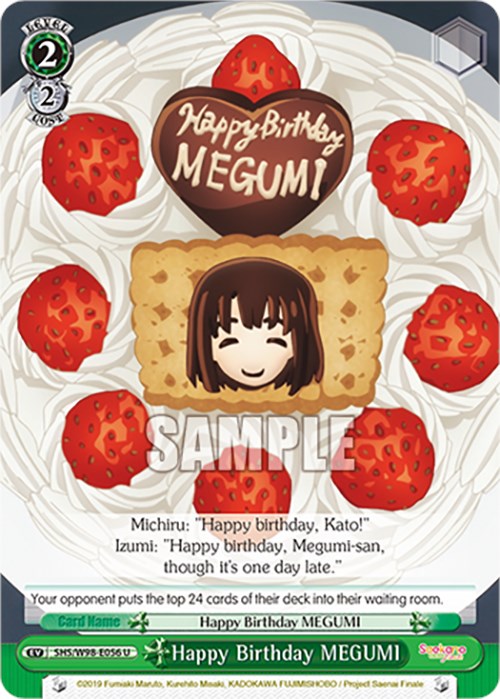 Happy Birthday MEGUMI (SHS/W98-E056 U) [Saekano the Movie: Finale] | Cracking-Singles