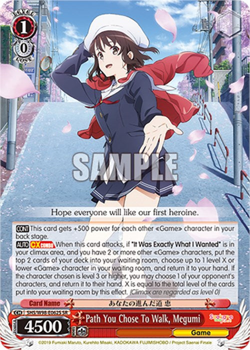 Path You Chose To Walk, Megumi (SHS/W98-E062S SR) [Saekano the Movie: Finale] | Cracking-Singles