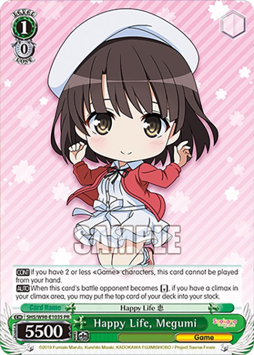 Happy Life, Megumi (SHS/W98-E103S PR) [Saekano the Movie: Finale] | Cracking-Singles