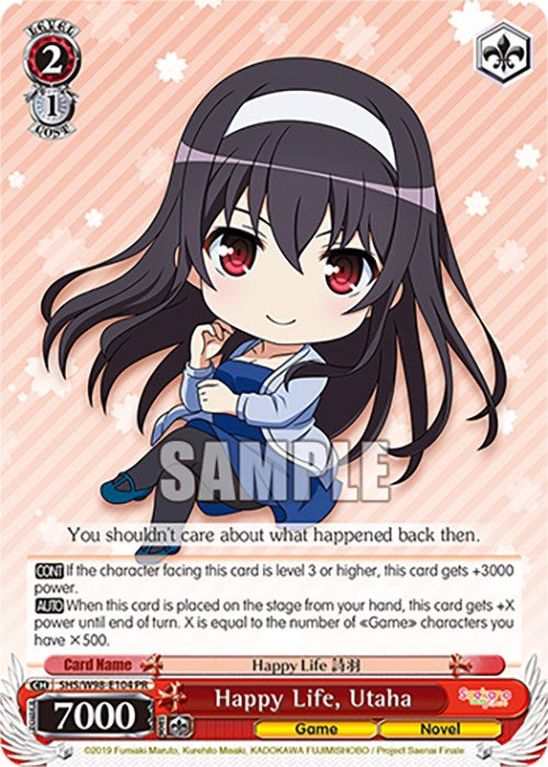 Happy Life, Utaha (SHS/W98-E104 PR) [Saekano the Movie: Finale] | Cracking-Singles