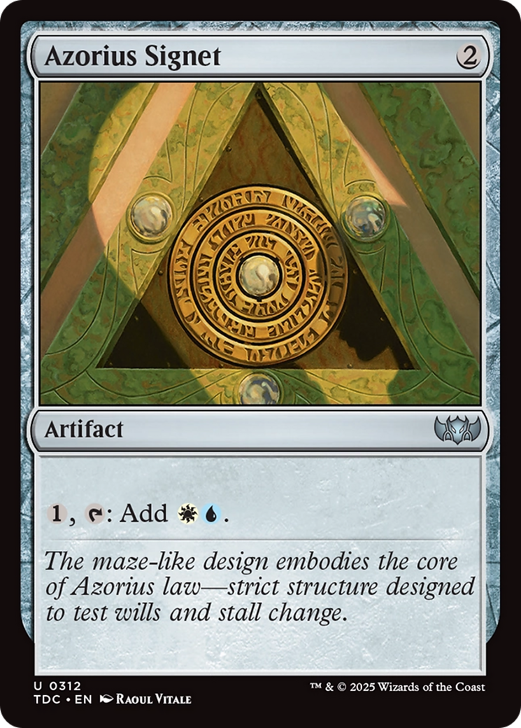 Azorius Signet [Tarkir: Dragonstorm Commander] | Cracking-Singles