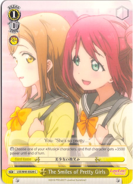 The Smiles of Pretty Girls (LSS/W45-E028 C) [Love Live! Sunshine!!] | Cracking-Singles