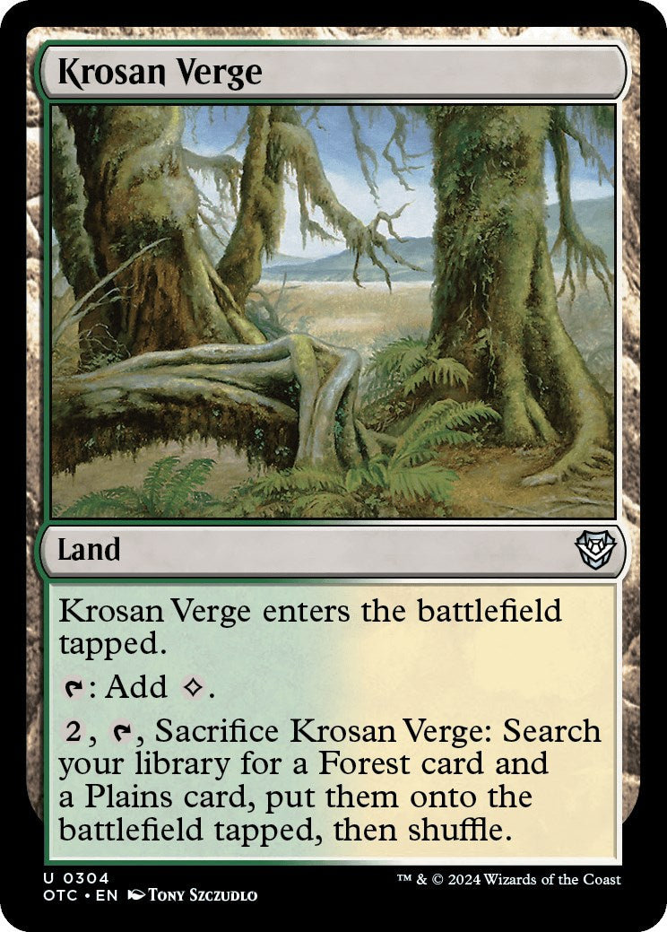 Krosan Verge [Outlaws of Thunder Junction Commander] | Cracking-Singles