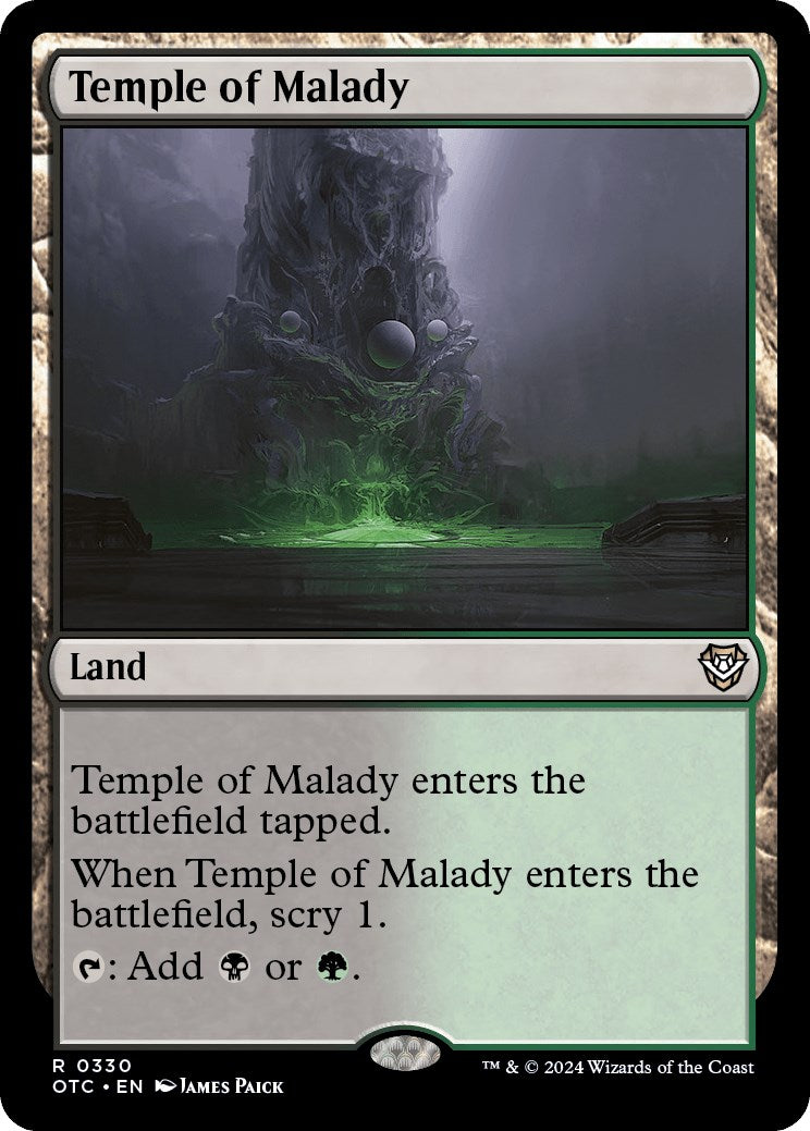 Temple of Malady [Outlaws of Thunder Junction Commander] | Cracking-Singles