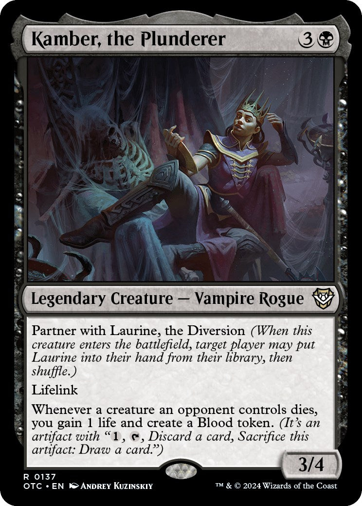 Kamber, the Plunderer [Outlaws of Thunder Junction Commander] | Cracking-Singles