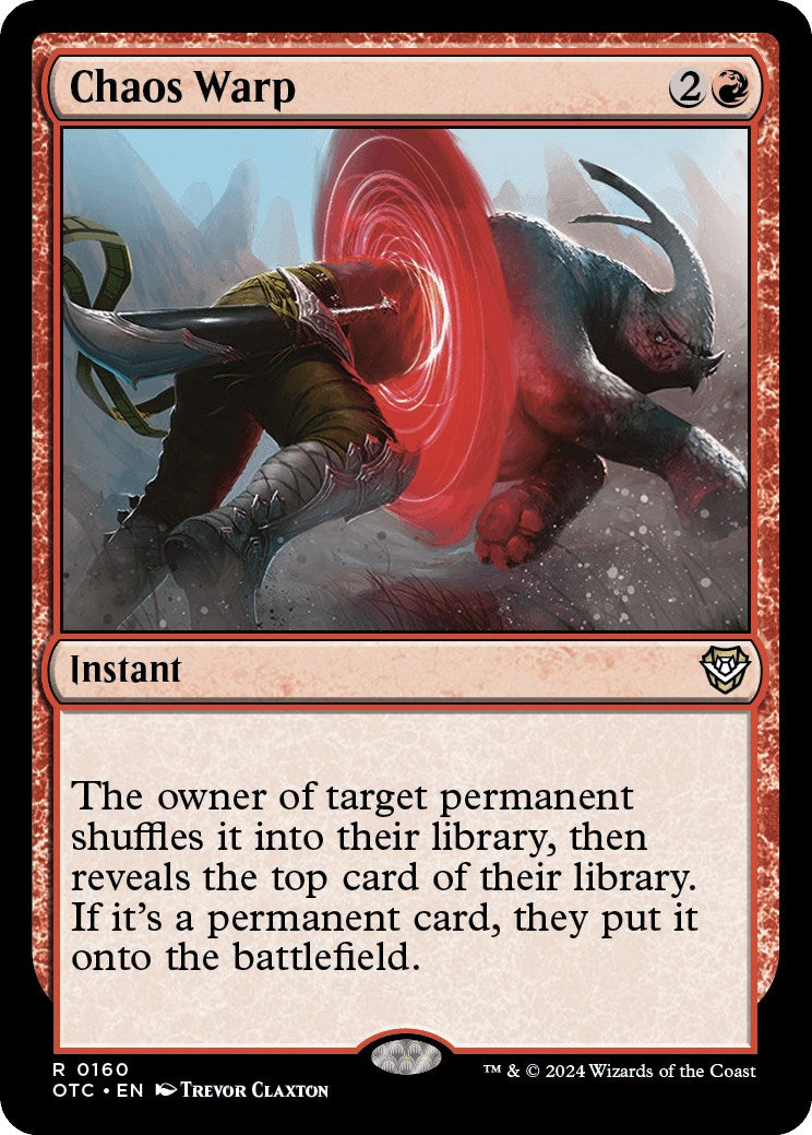 Chaos Warp [Outlaws of Thunder Junction Commander] | Cracking-Singles